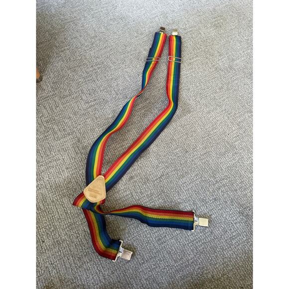 Popular Mechanics Vintage Rainbow OS suspenders - Picture 2 of 3